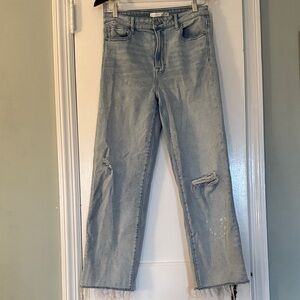 Altar'd State Light Blue Straight Leg Jeans